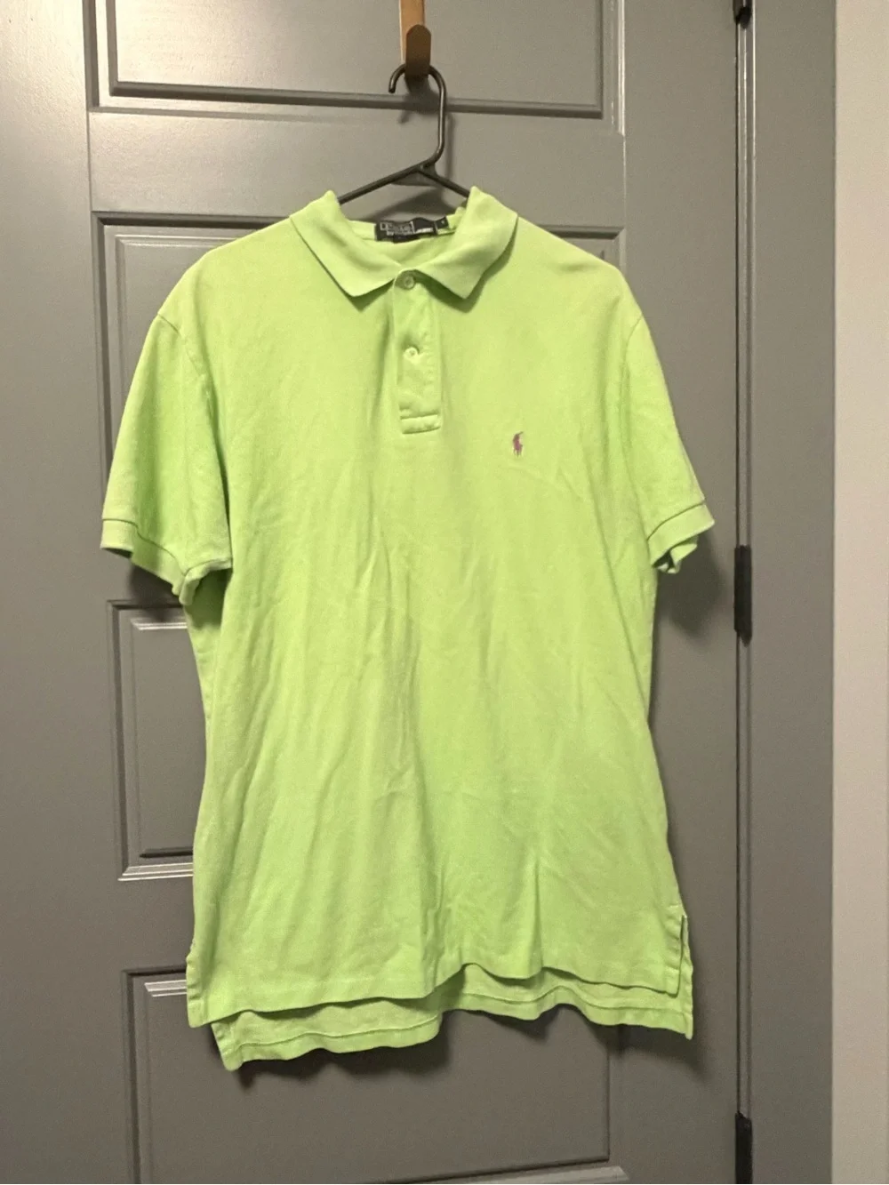 Polo Ralph Lauren Men’s Lime Green Classic Fit Polo Shirt LARGE